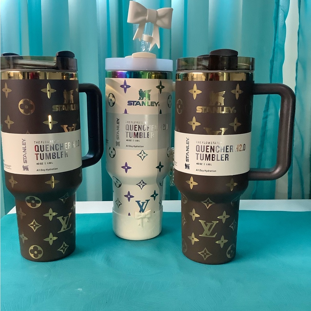 Stanley Quencher Tumbler Trio - Brown and White